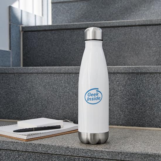 Geek Inside 17 oz Insulated Stainless Steel Water Bottle
