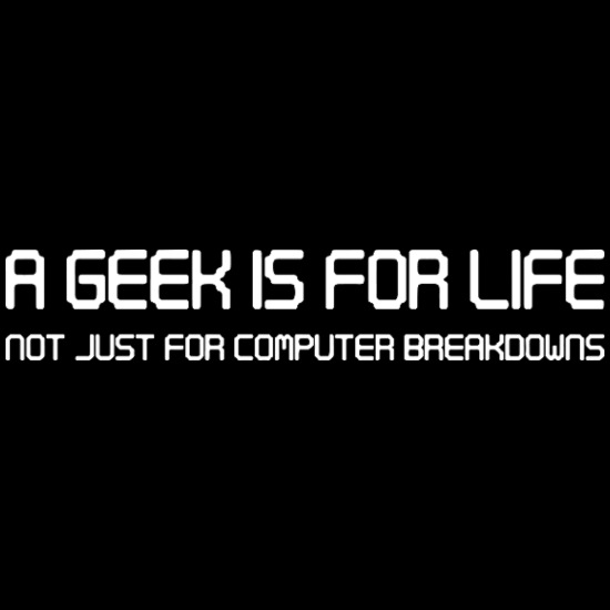 A GEEK IS FOR LIFE Recycled Tote Bag