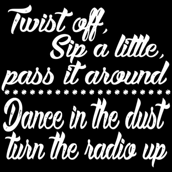Twist Off Sip Little Dance In Dust Radio Up Men's Hoodie