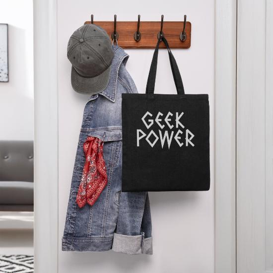 Geek Power Recycled Tote Bag