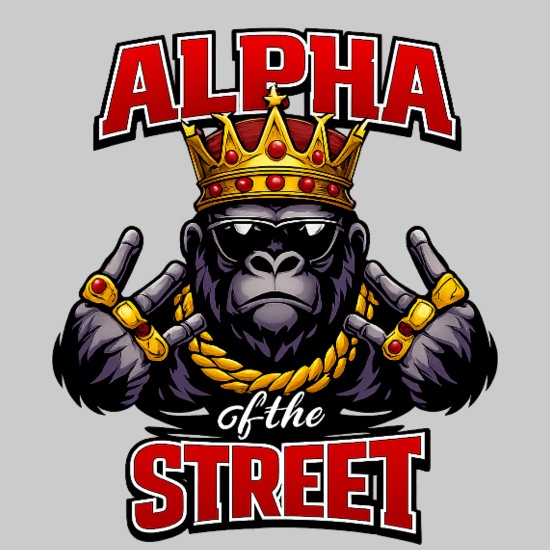 Alpha Street Gorilla Crown Unisex Jersey T-Shirt
