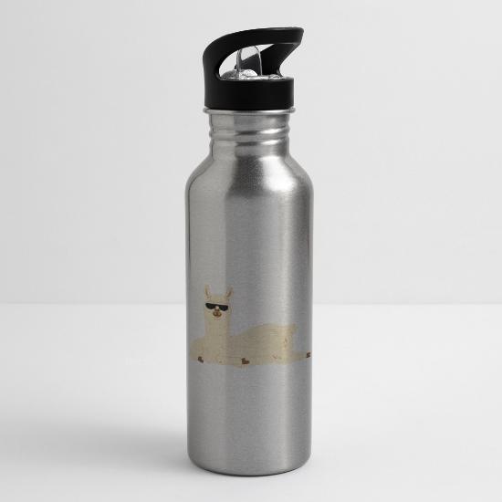 Llama geek 20 oz Water Bottle