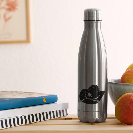 sheriff hat 17 oz Insulated Stainless Steel Water Bottle 4 sheriff hat 17 oz Insulated Stainless Steel Water Bottle