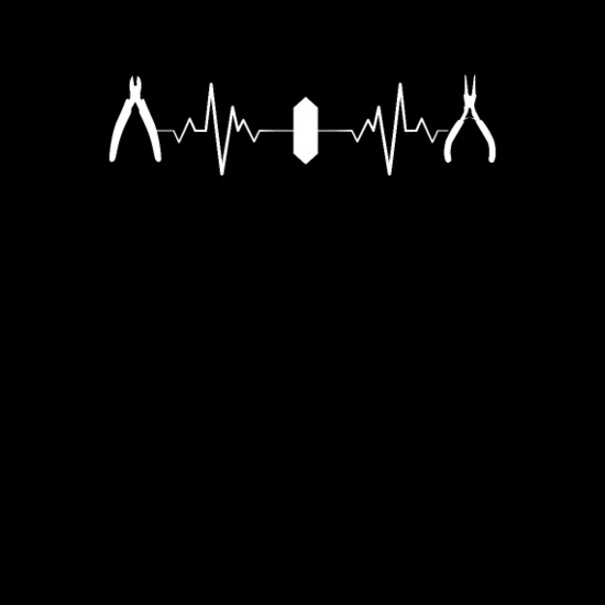 Jewelry Making Heartbeat Men's V-Neck T-Shirt