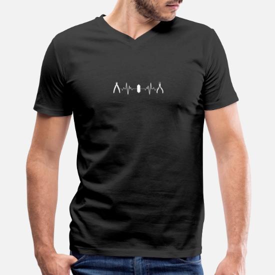 Jewelry Making Heartbeat Men's V-Neck T-Shirt