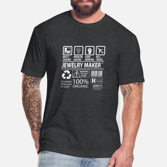 Jewelry Maker T Shirt - Multitasking Job Gift Item Unisex Poly Cotton T-Shirt