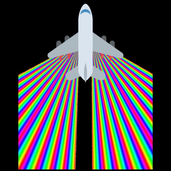 Rainbow jet Dog Bandana
