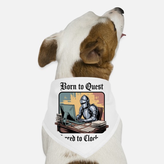 Born to Quest Forced to Click In Dog Bandana