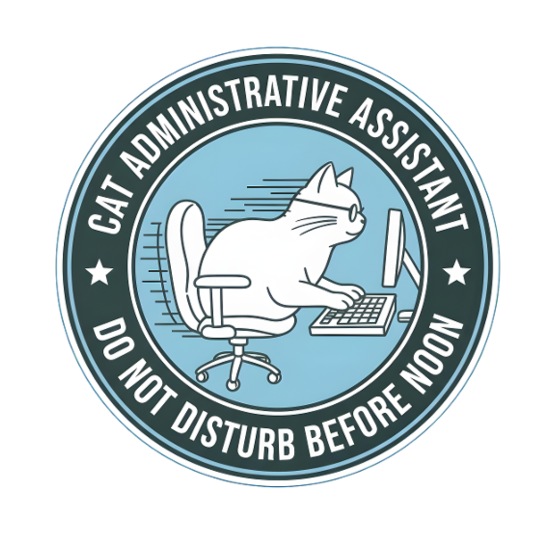 Cat Admin Do Not Disturb Badge Bandana