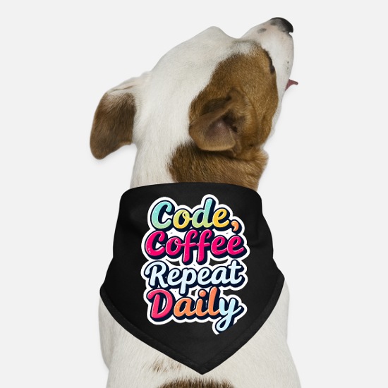 Code Sleep Debug Repeat Programmer Shirt Dog Bandana