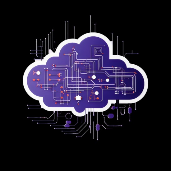 Cloud Computing Computer Electronics Circuit Dog Bandana