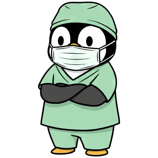 Cool penguin doctor anesthesiologist hospital cart Men's Premium Longsleeve Shirt