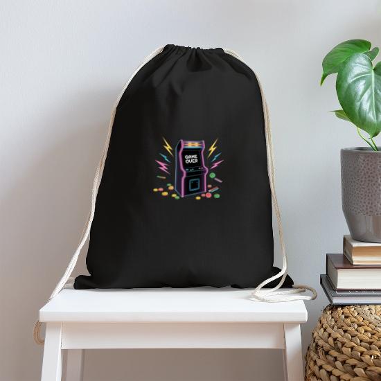 Arcade Culture Cotton Drawstring Bag