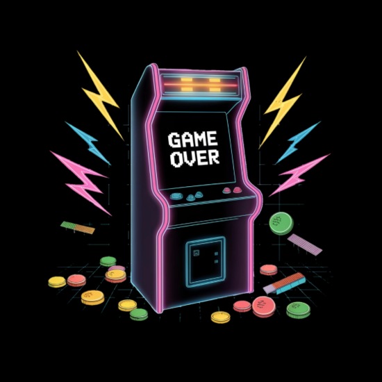 Arcade Culture Cotton Drawstring Bag