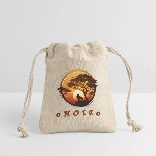 Africa Spirit Lion T-Shirt Reusable Gift Bag