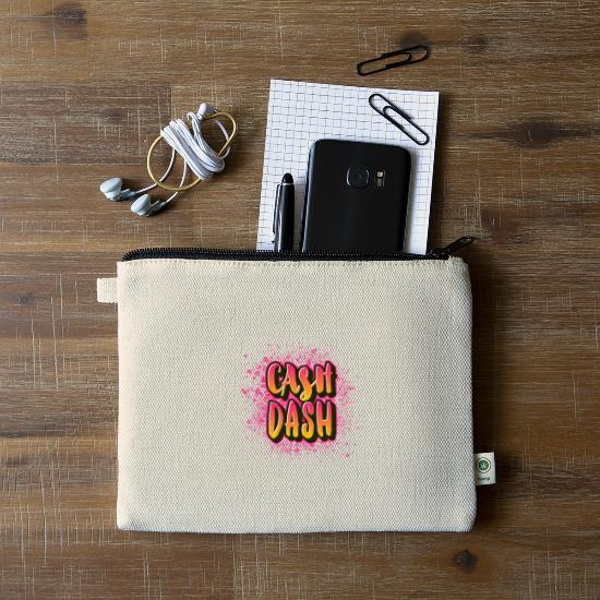 Cash Dash Hemp Carry All Pouch