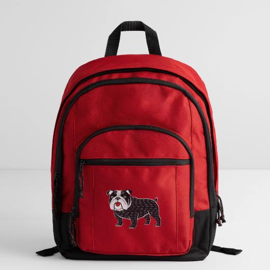 Bulldog Doodle Line Art Basic Backpack