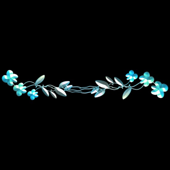 blue flowers dash flowers Duffle Bag