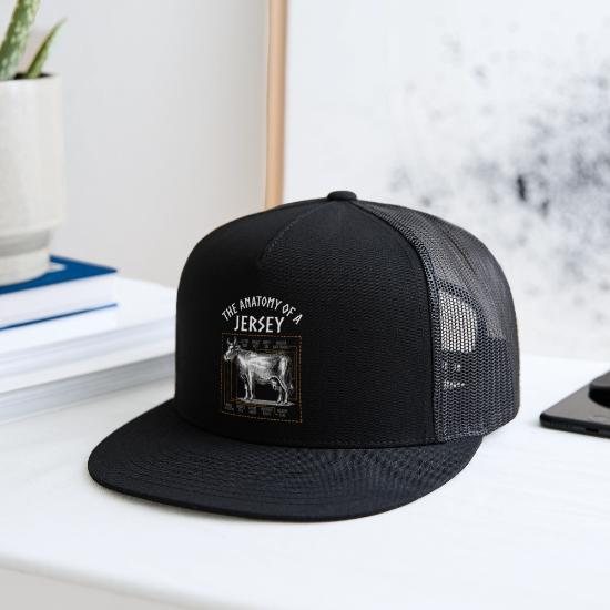 The anatomy of a jersey cow t-shirt Funny Cow Farm Trucker Hat