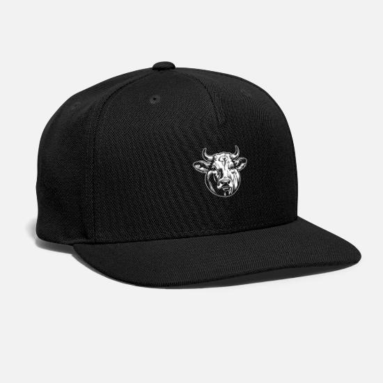 Cow Moo Cattle Farm Snapback Baseball Cap