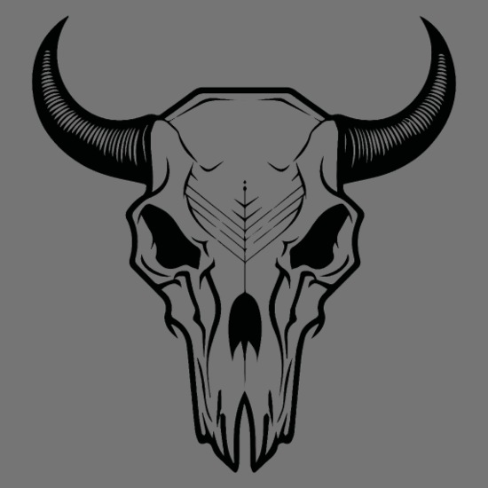 Cow Skull Boho Organic Cadet Cap