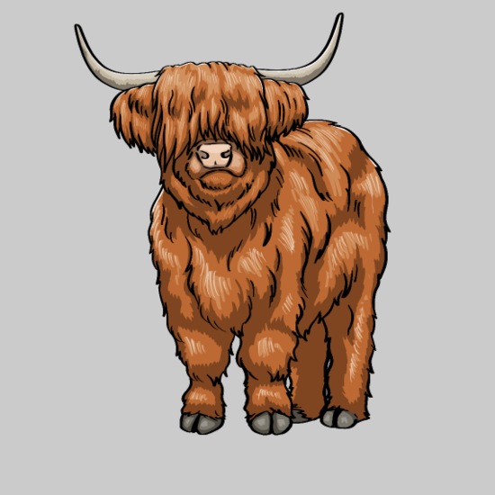 Scottish Highland Cow Beanie