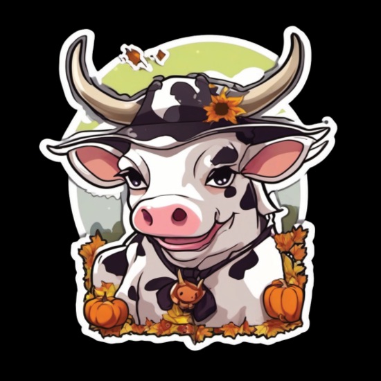 Cow Halloween Dairy Cow Cows Cow Skull Organic Baseball Cap