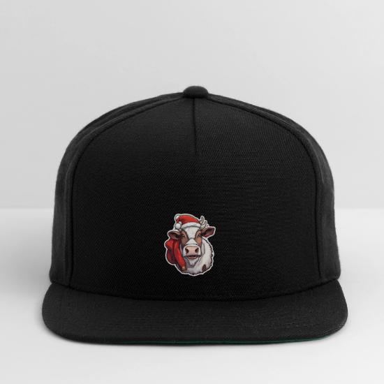 Cow Cow Skull Cow Christmas Dairy Cow Snapback Baseball Cap