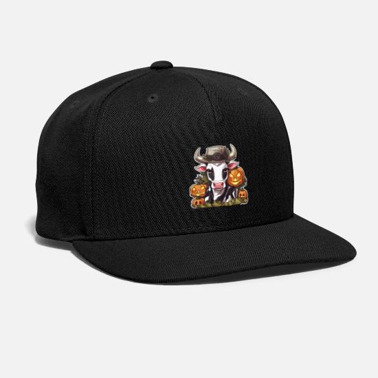 Cow Halloween Dairy Cow Cows Cow Skull Snapback Baseball Cap