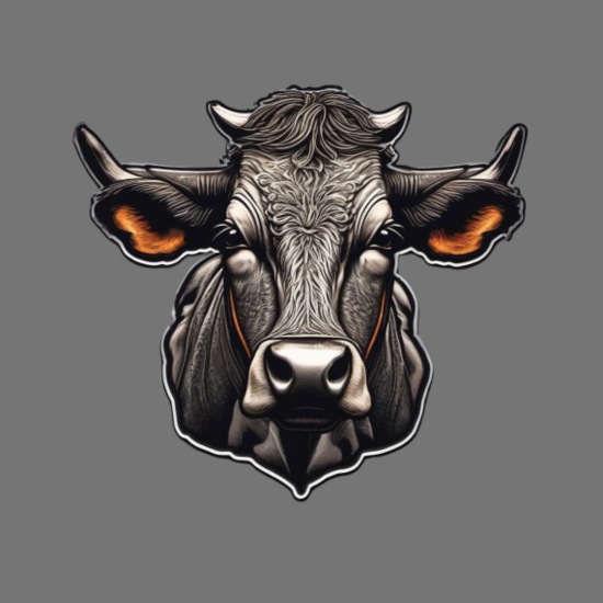 Cow Cow Skull Cow Head Cows Dairy Cow Farmer Organic Cadet Cap