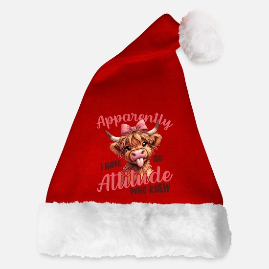 Apparently Attitude Cow Santa Hat 3 Apparently Attitude Cow Santa Hat