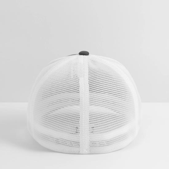 AI Teen in Underground Subway Layup -Masked Border Flexfit Fitted Baseball Cap