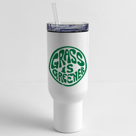 Grass is Greener 40 oz Travel Tumbler