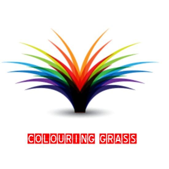colouring grass design 20 oz Water Bottle