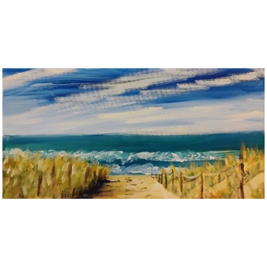 Coastal Path to Ocean 20 oz Water Bottle