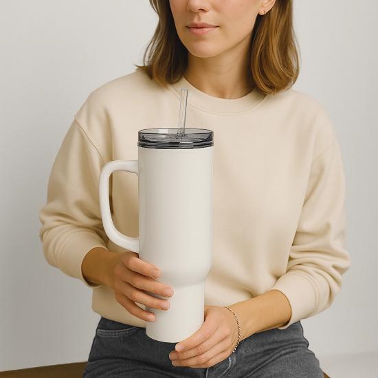 Gardener Cutting Grass 40 oz Travel Tumbler