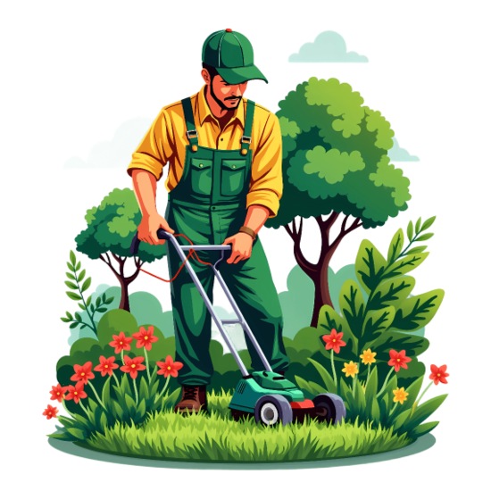 Gardener Cutting Grass 40 oz Travel Tumbler
