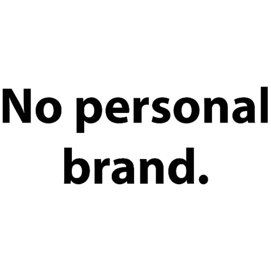 No Personal Brand – Anti Hustle Minimal Design Mug with Heart Handle