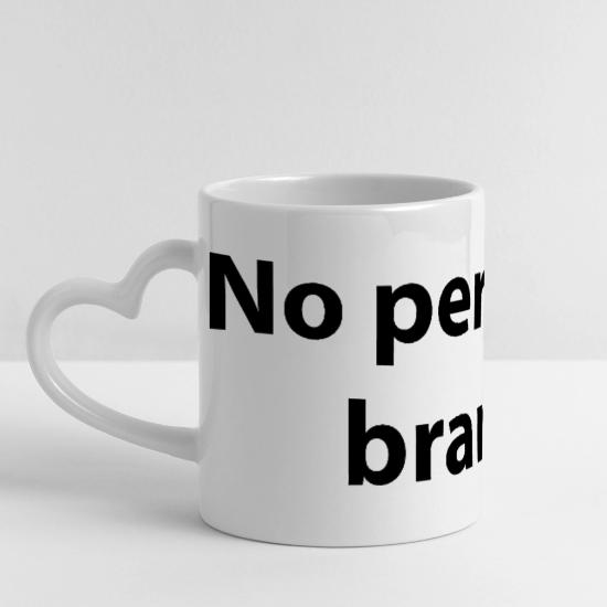 No Personal Brand – Anti Hustle Minimal Design Mug with Heart Handle