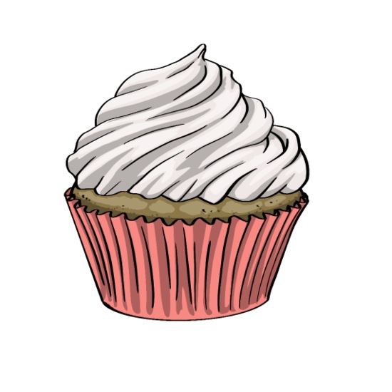 Plain Cupcake Enamel Mug