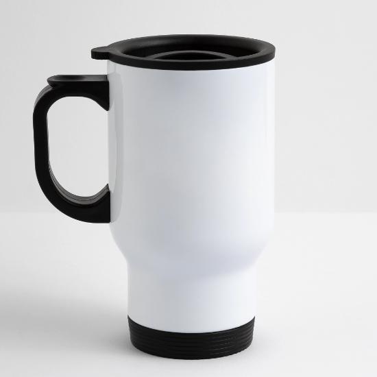 Plain Bike 14 oz Travel Mug with Handle
