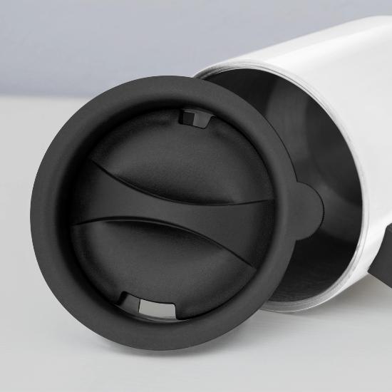 Plain Bike 14 oz Travel Mug with Handle