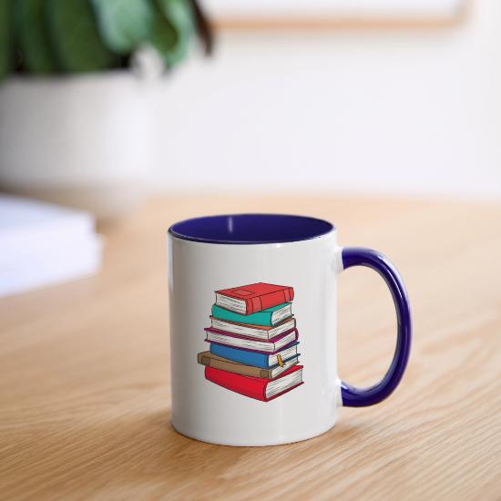 Plain Books Two-Tone Mug