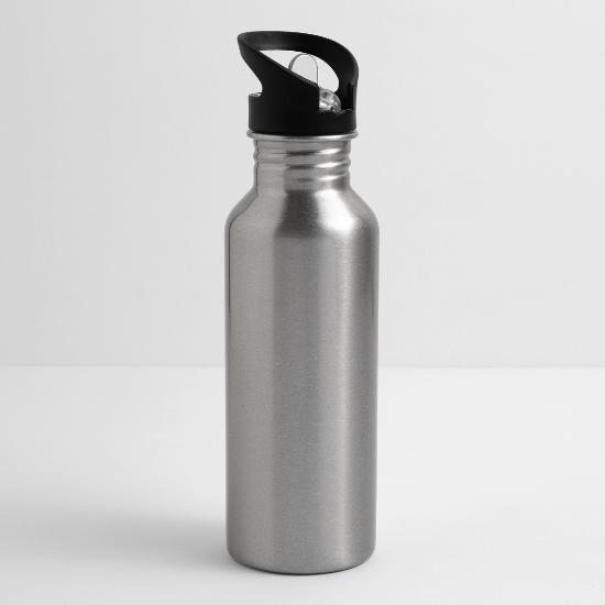 A Man that is standing in the grass 20 oz Water Bottle