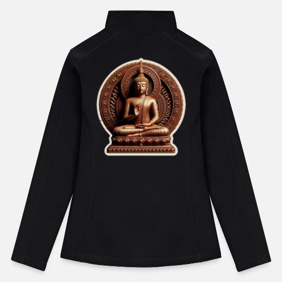 Meditating Buddha Teaching Mudra Women’s Soft Shell Jacket
