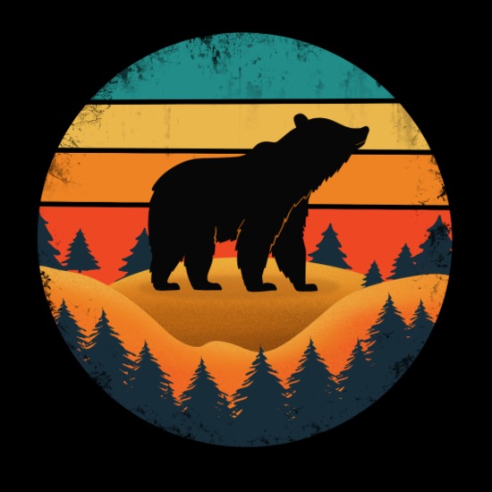 Bear Wilderness Women’s Performance Racerback Tank Top