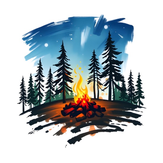 Campfire in the Wilderness Men’s Performance Sleeveless Shirt