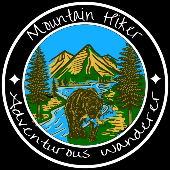 Mountain Hiker Bear Wilderness Women's Jogger Short