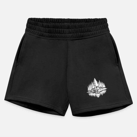 Atmospheric Wilderness Camping By The Lake Women's Jogger Short