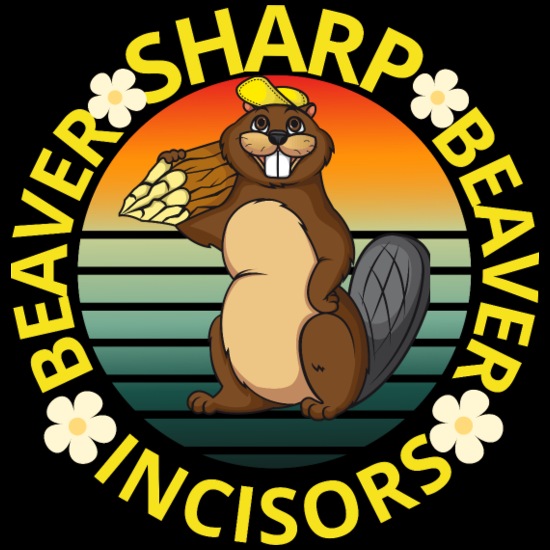 Beaver sharp incisors Women’s Performance Racerback Tank Top
